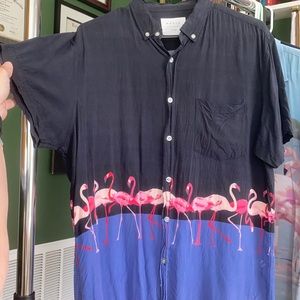 Duvin Design Co. - Flamingo Stroll Buttondown